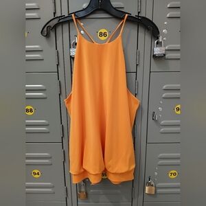 Express Women's Halter Blouse Tank Top Size M Sleeveless Keyhole Back